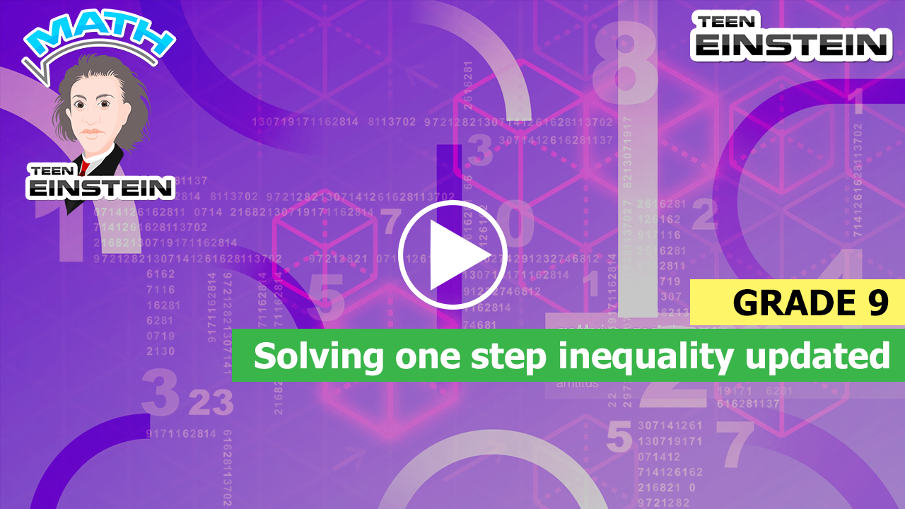 Solving one step inequality updated Quadratic Equations - Inequalities Solving one step inequality updated